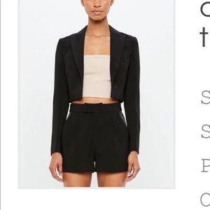 Misguided Peace and Love Tuxedo Short Set size 2